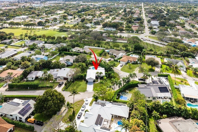 birds eye view of property