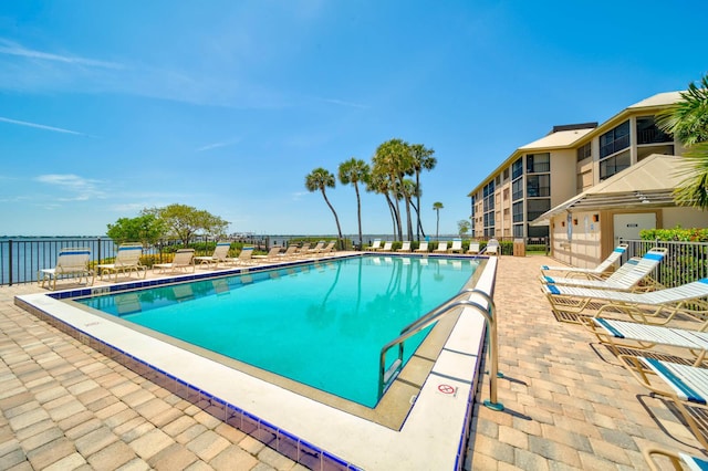 view of pool with a patio area