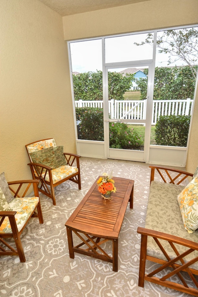 view of sunroom / solarium