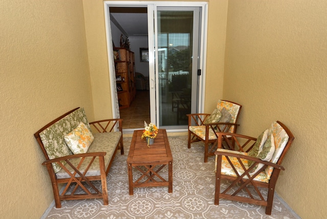 view of sitting room