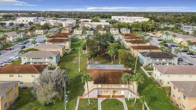 bird's eye view with a residential view