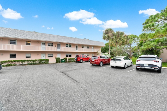 view of parking / parking lot