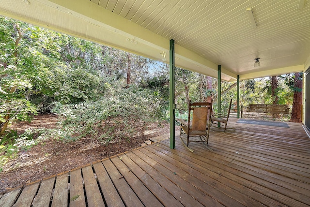 view of wooden terrace