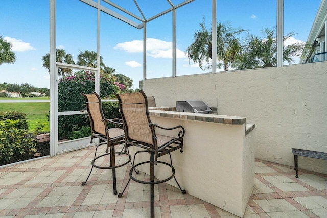 view of sunroom / solarium