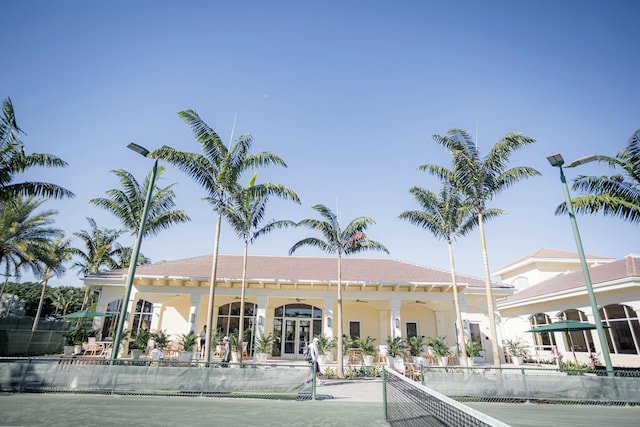 view of tennis court