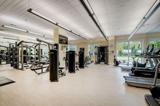 view of exercise room