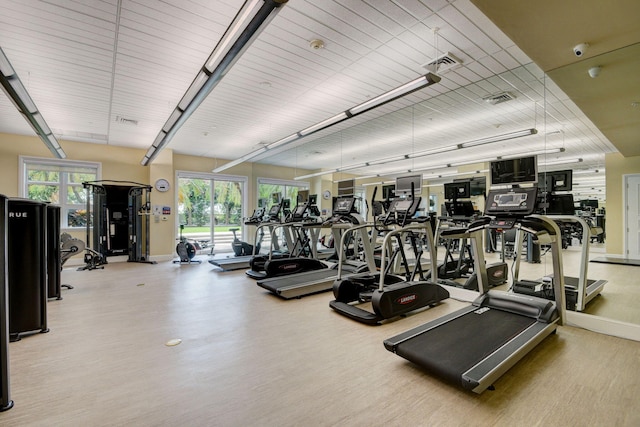 view of exercise room