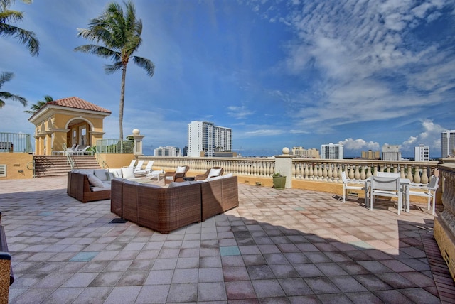 view of patio / terrace with outdoor lounge area