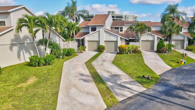 view of front of house with a front yard