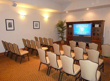 view of carpeted cinema room