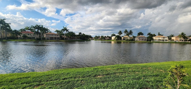 water view featuring a residential view