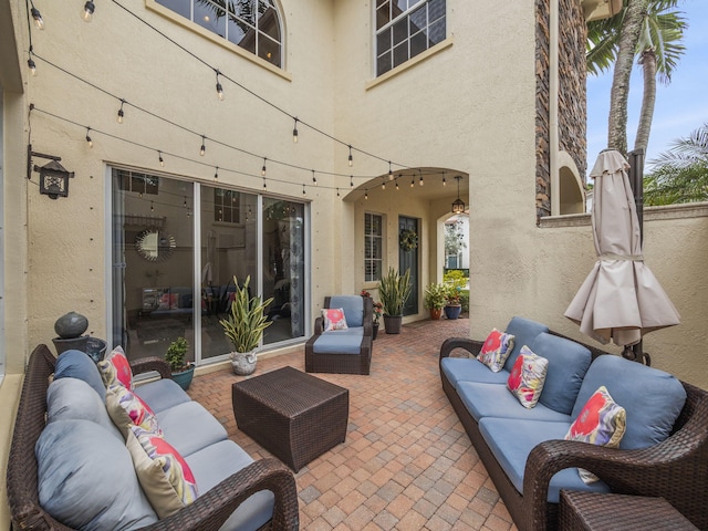 view of patio / terrace with outdoor lounge area