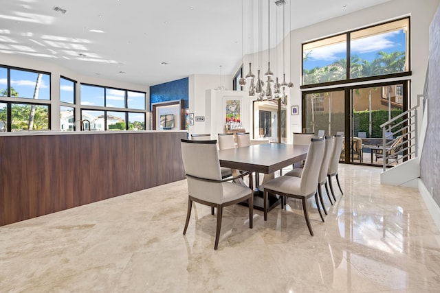 view of dining area