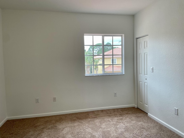 spare room featuring carpet