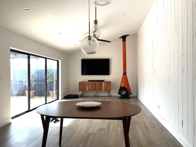 dining room featuring hardwood / wood-style floors