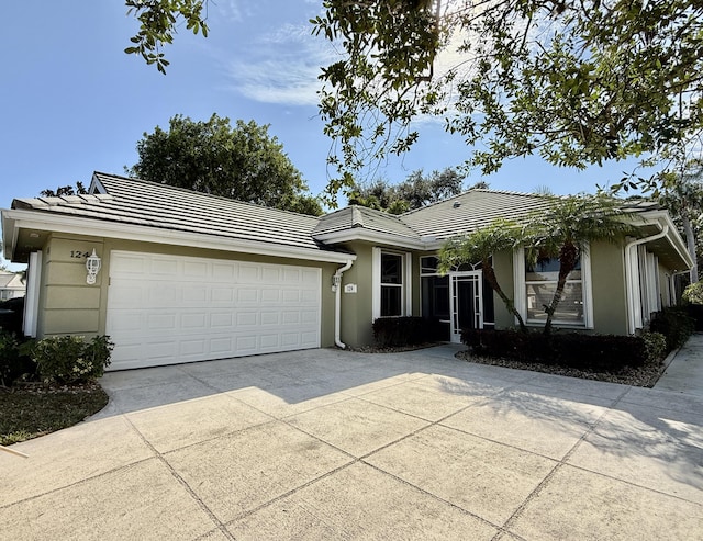 ranch-style house with a garage