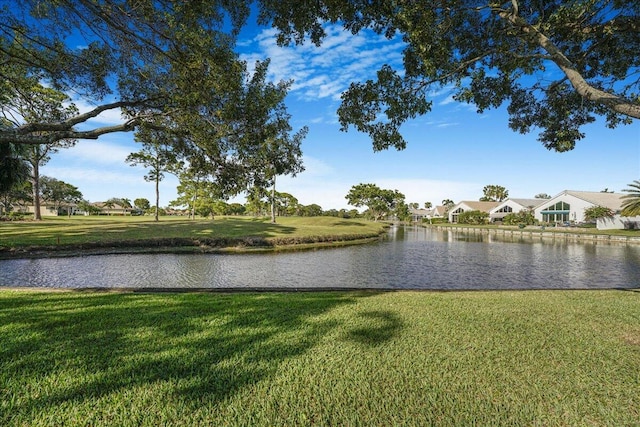 view of water feature