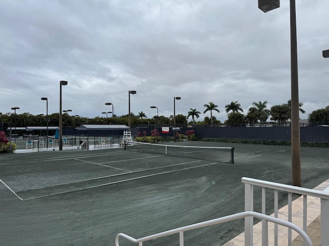 view of tennis court