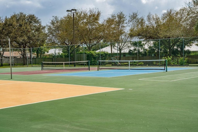 view of sport court