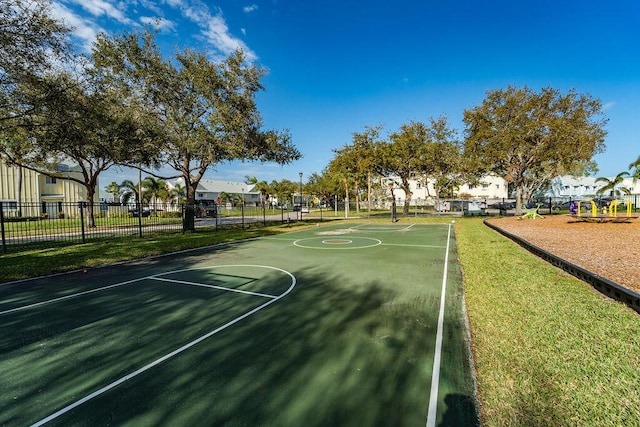 view of basketball court