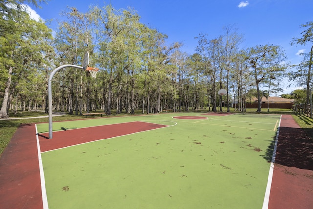 view of basketball court