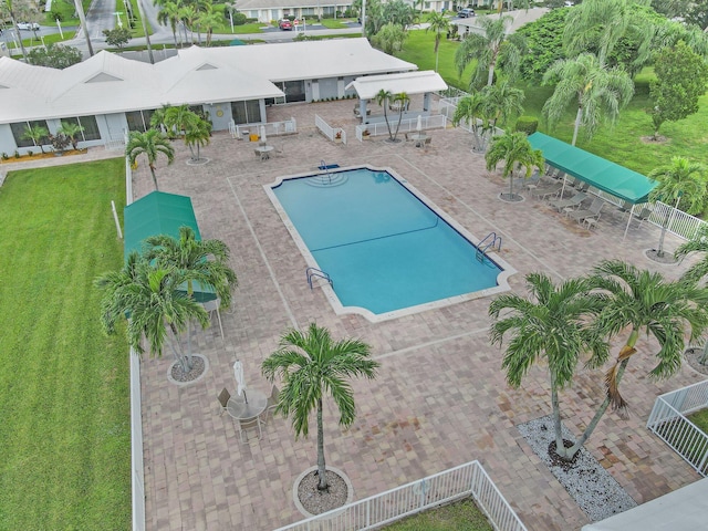 view of pool with a patio area