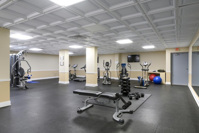 view of exercise room