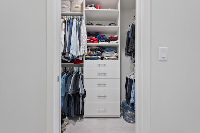 view of closet