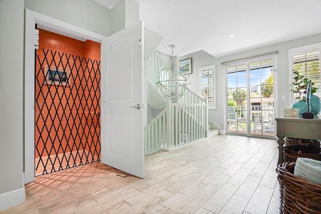 interior space featuring light hardwood / wood-style flooring