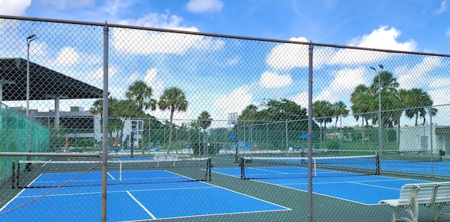 view of sport court