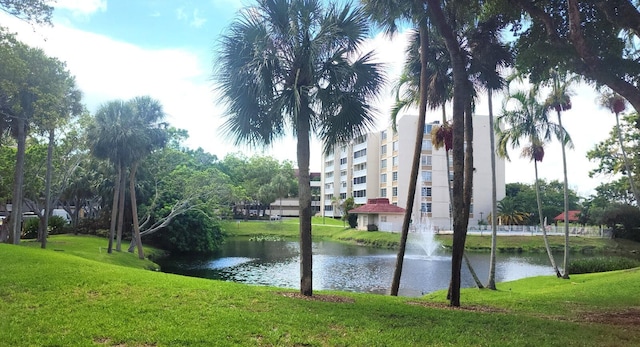 view of water feature