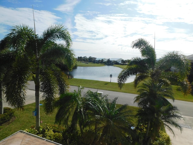 view of water feature