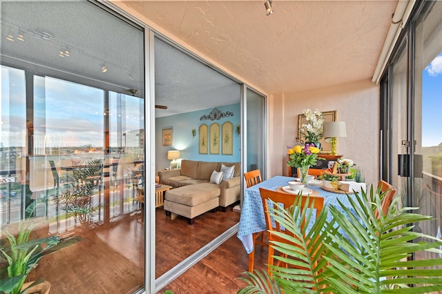 sunroom / solarium featuring a wealth of natural light