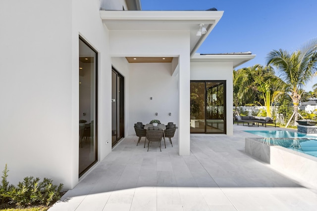 view of patio / terrace with an outdoor living space