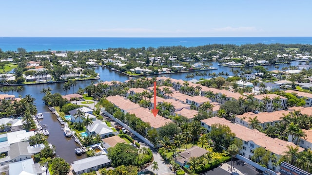 3016 Waterside Cir, Boynton Beach, FL 33435 - aerial perspective of suburban area featuring a large body of water