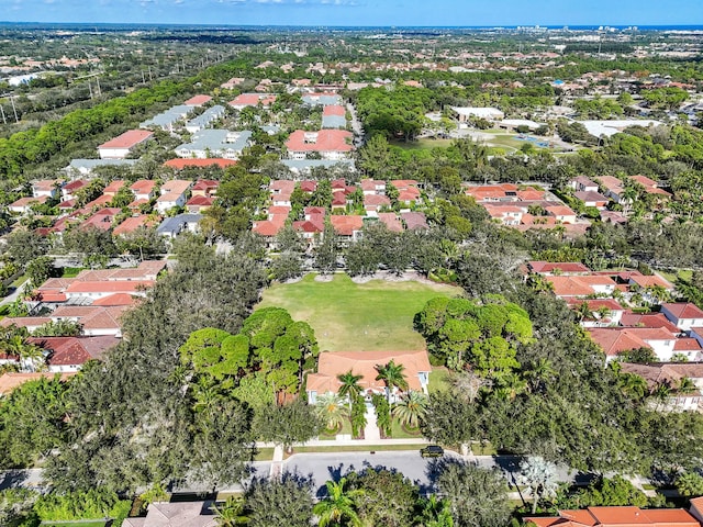 birds eye view of property featuring a residential view