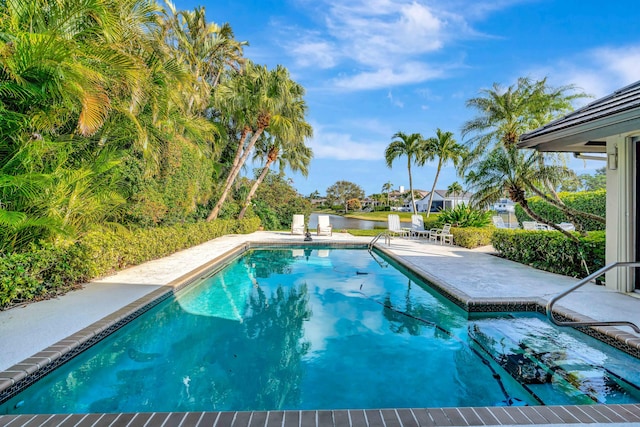 view of pool with a patio