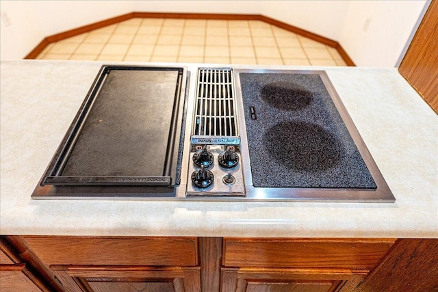 interior details with stovetop