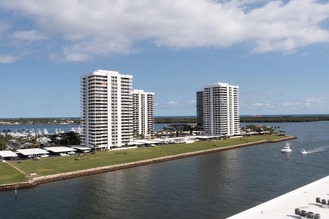 property view of water