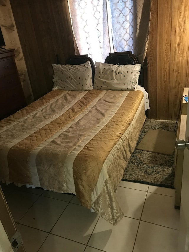 view of tiled bedroom