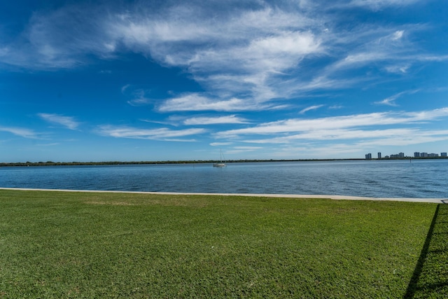 property view of water