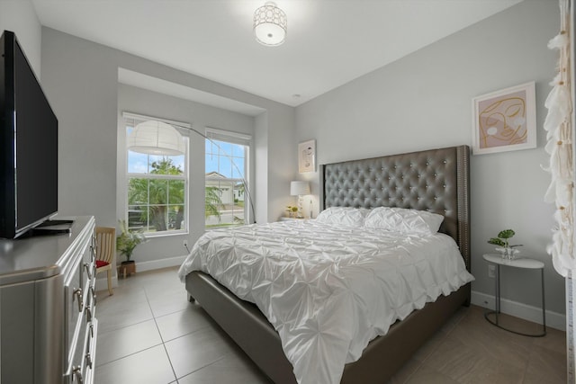 view of tiled bedroom