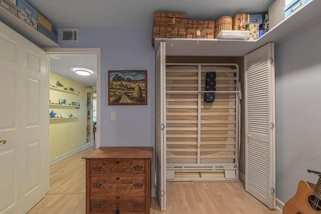 interior space featuring light hardwood / wood-style flooring