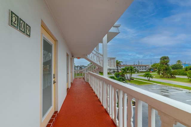 view of balcony