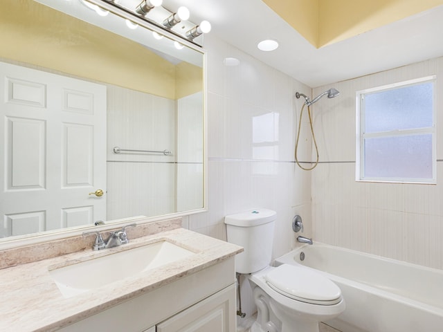 1784 Sawgrass Cir, Greenacres, FL 33413 - bathroom with vanity, toilet, and shower / bath combination