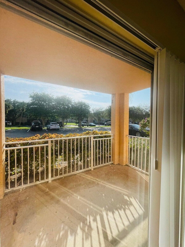 view of balcony