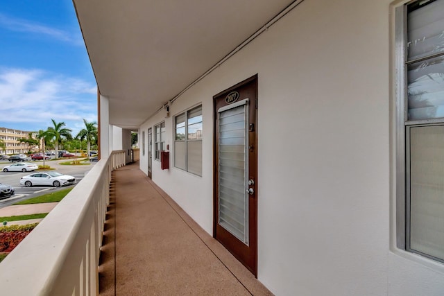 view of balcony