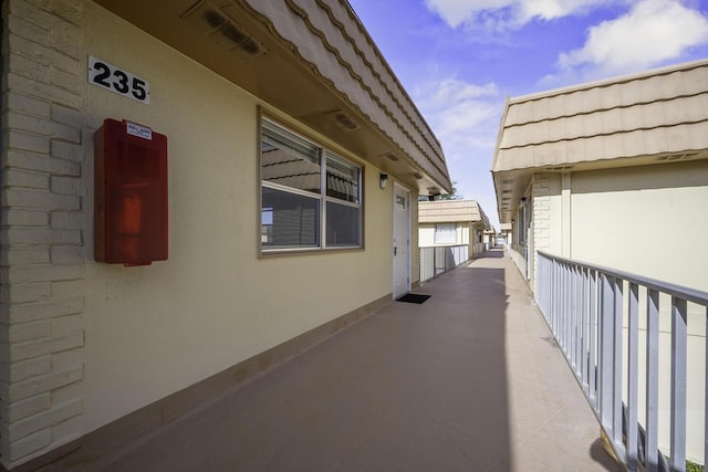 view of side of property