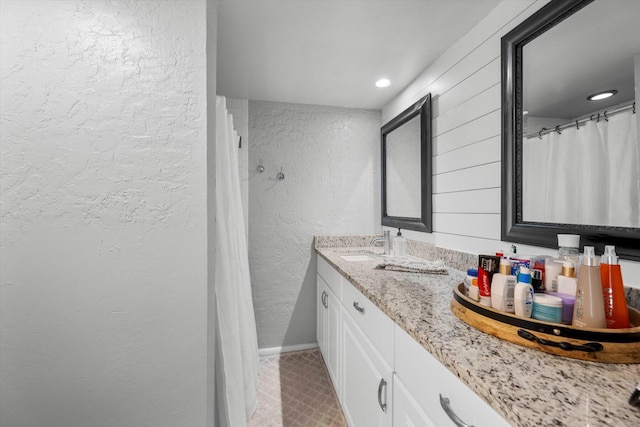 bathroom featuring vanity