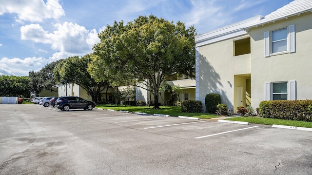 view of parking / parking lot